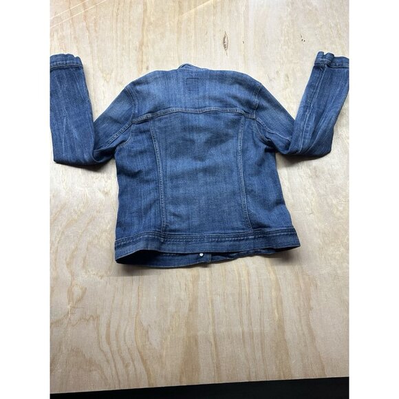 J. Crew Women's Classic Jean Jacket Blue Denim Trucker Size Small - Picture 4 of 6